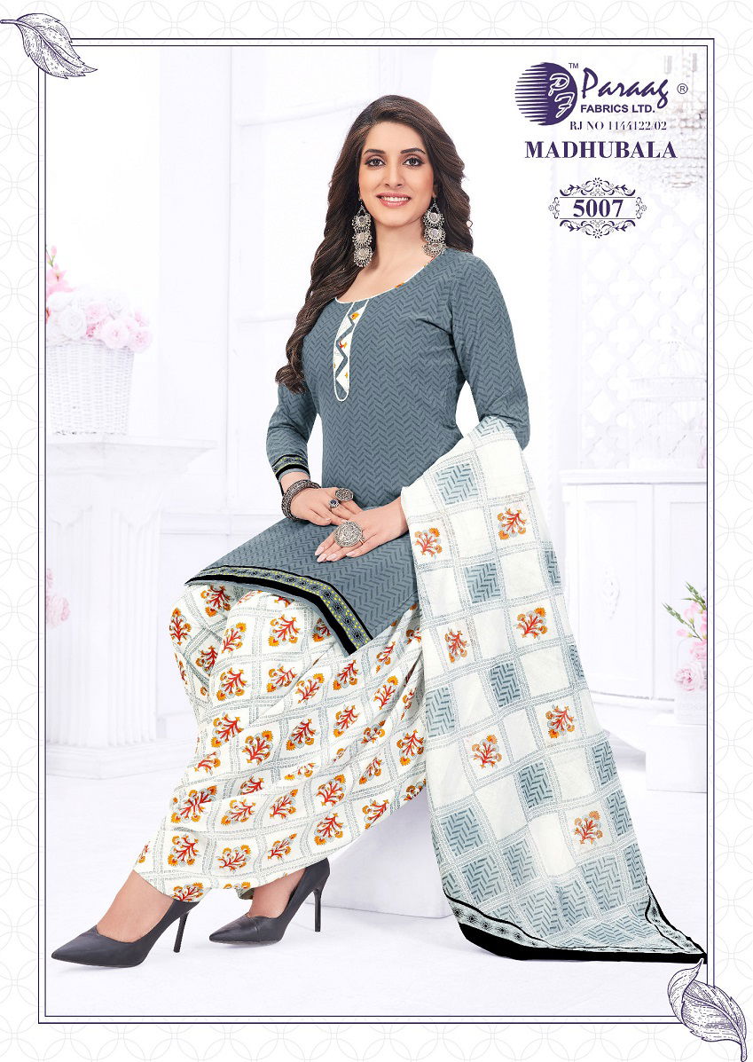 Paraag Madhubala Vol 5 Printed Cotton Dress Material Catalog
